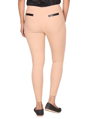 beige cotton jeggings - 13325898 - Standard Image - 3