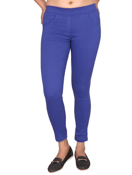 blue cotton jeggings - 13325903 - Standard Image - 1