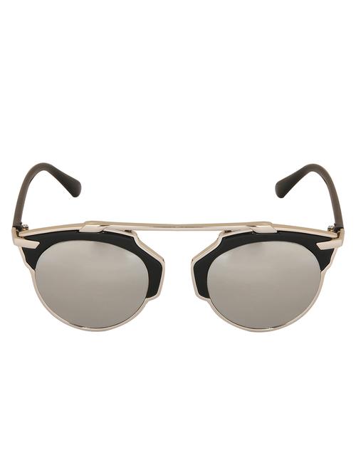 notjustiaras round unisex sun glasses silver uv protected lenses - (britney)-45-55mm - 13329616 - Standard Image - 1