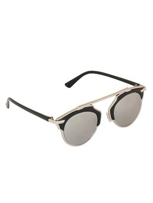 notjustiaras round unisex sun glasses silver uv protected lenses - (britney)-45-55mm - 13329616 - Standard Image - 2