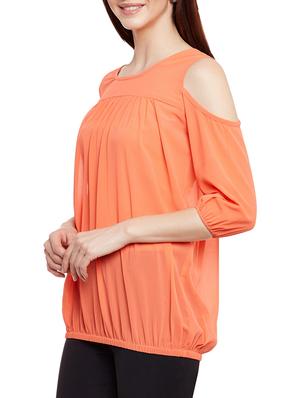 pleated blouson top - 13331407 - Standard Image - 2