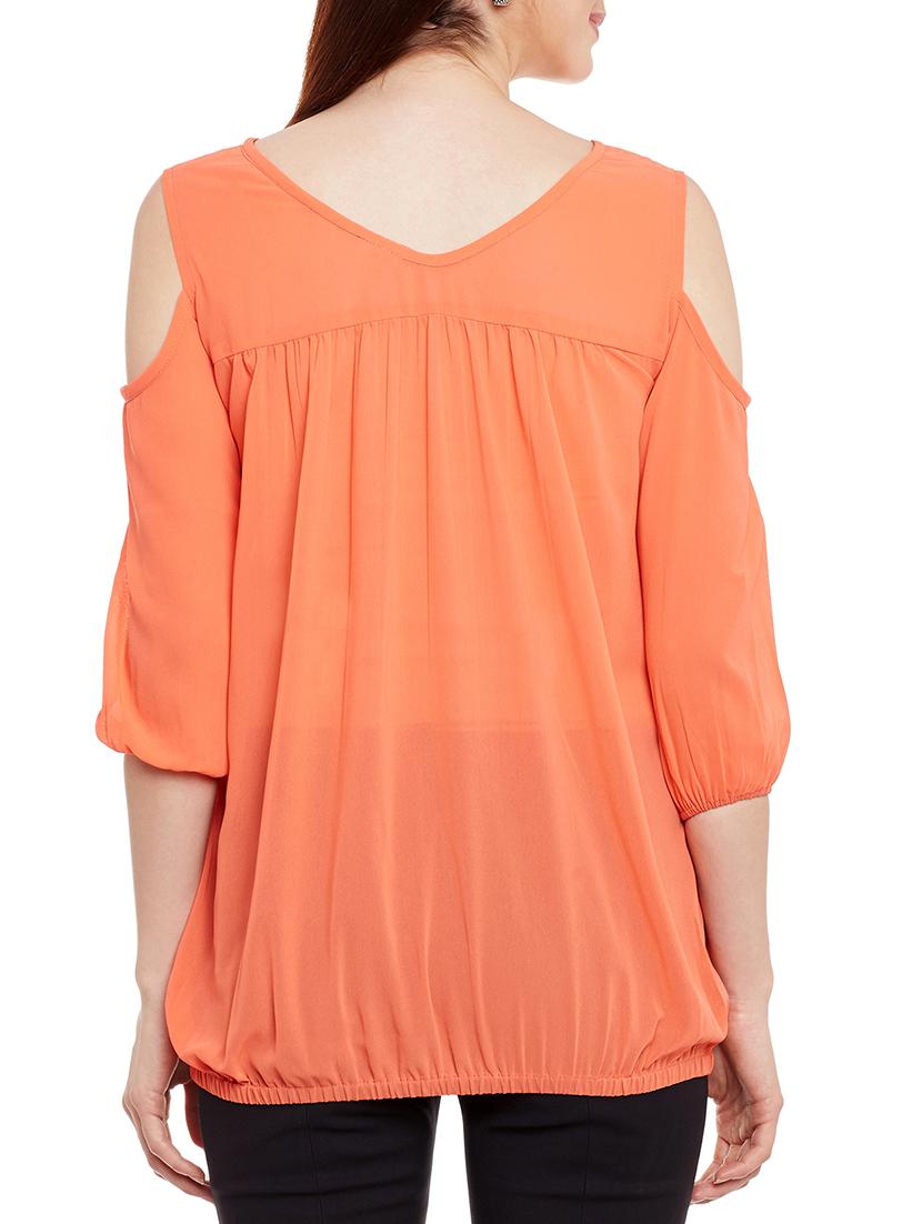 pleated blouson top - 13331407 - Zoom Image - 3