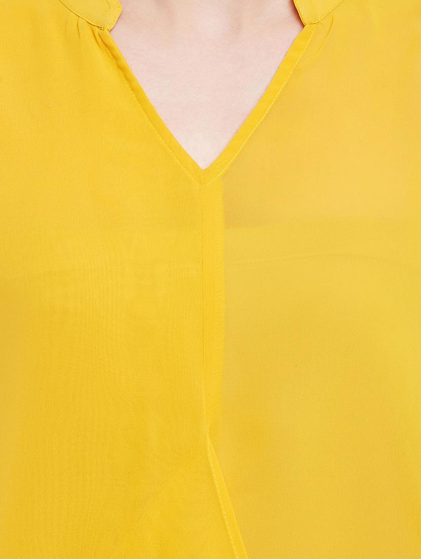 tie up detail layered top - 13331409 - Zoom Image - 4