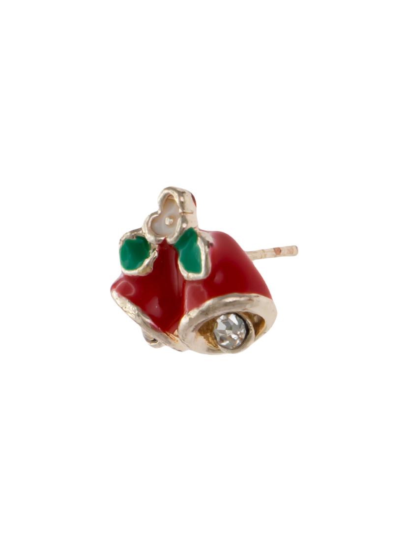 red metal drop earrings - 13331435 - Zoom Image - 2