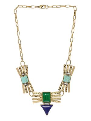 multi colored metal short necklace - 13332793 - Standard Image - 2