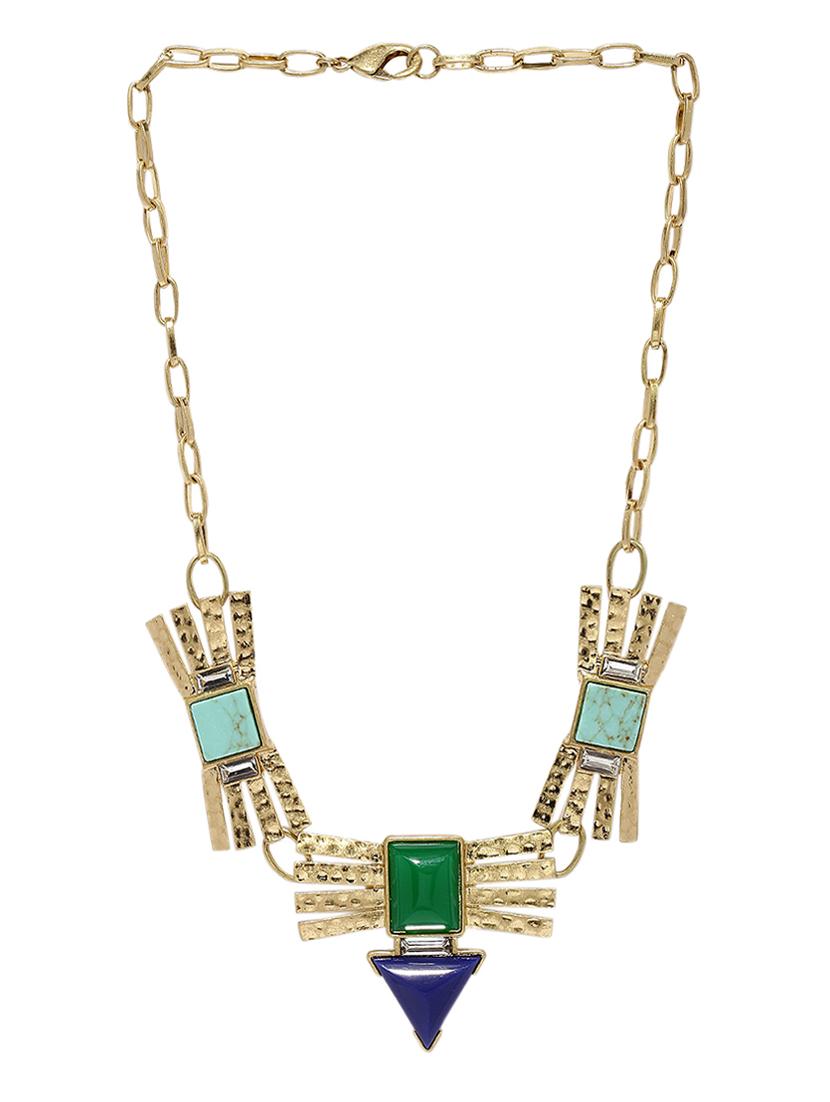 multi colored metal short necklace - 13332793 - Zoom Image - 2