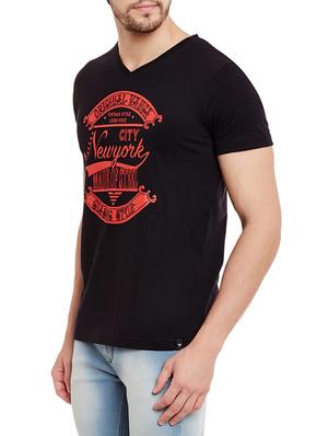 black cotton t-shirt - 13334391 - Standard Image - 2