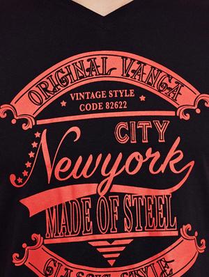 black cotton t-shirt - 13334391 - Standard Image - 4