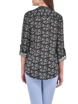 black printed viscose regular shirt - 13334427 - Standard Image - 3