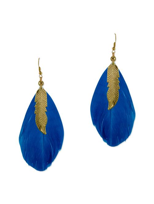 blue metal drop earrings - 13335016 -  Standard Image - 0