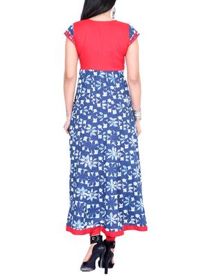 indigo cotton kurta - 13335458 - Standard Image - 3
