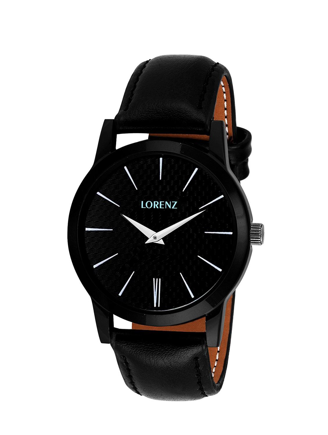 lorenz mk-1015a black dial new slim men's watch - 13335903 - Zoom Image - 1