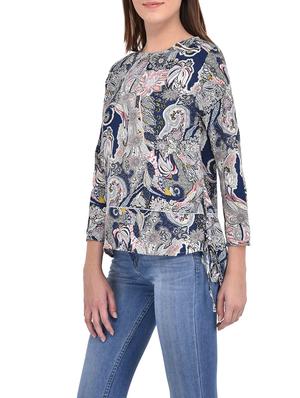 navy blue cotton top - 13341318 - Standard Image - 2