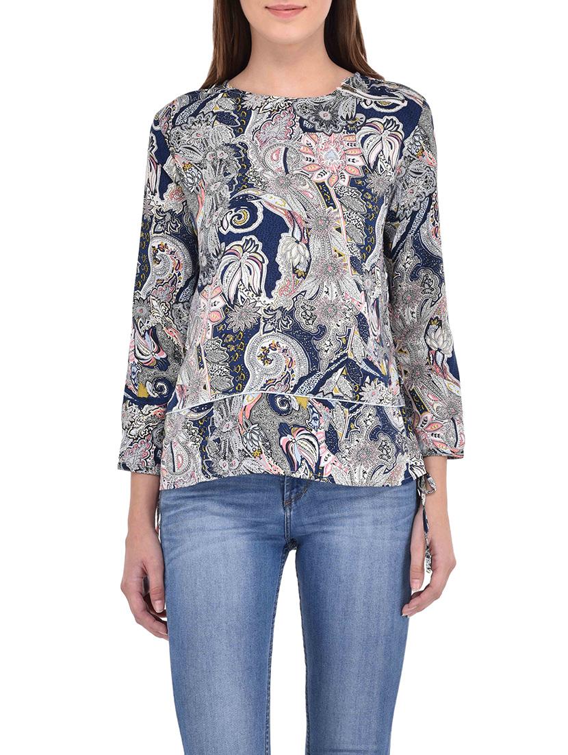 navy blue cotton top - 13341318 - Zoom Image - 1