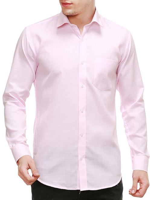 pink cotton casual shirt - 13341410 - Standard Image - 1