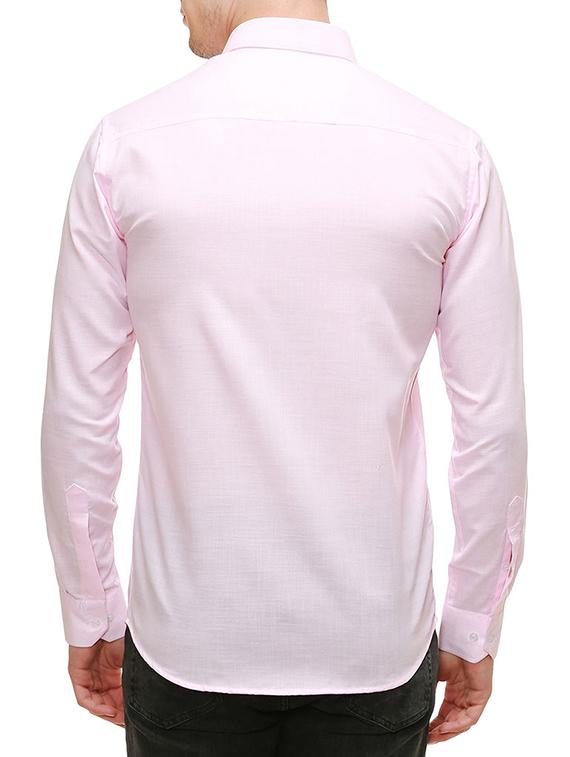 pink cotton casual shirt - 13341410 - Zoom Image - 3