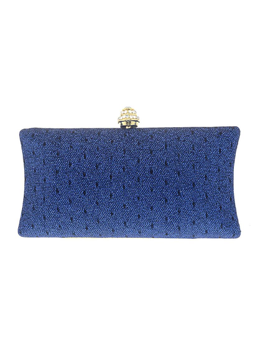blue satin clutch - 13341783 - Zoom Image - 1