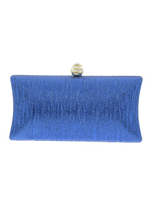 blue satin clutch - 13341784 - Standard Image - 1
