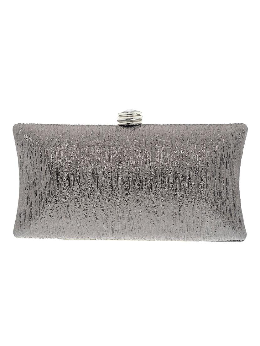 silver satin clutch - 13341785 - Zoom Image - 1