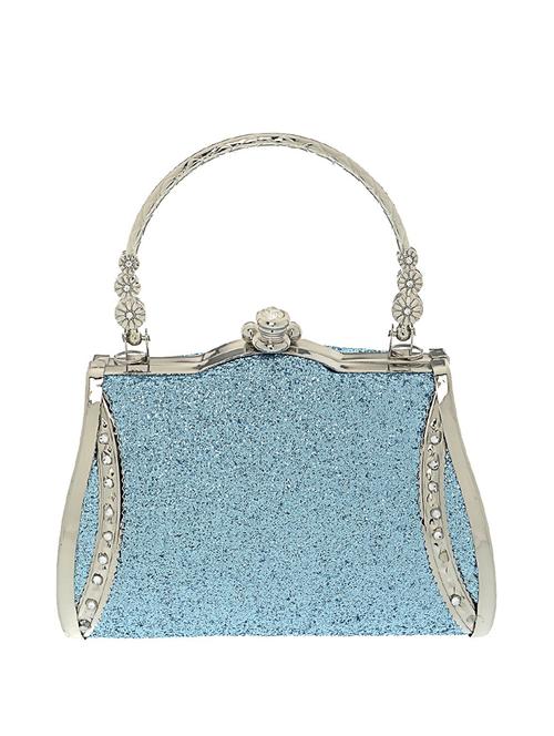 blue satin clutch - 13341796 - Standard Image - 1