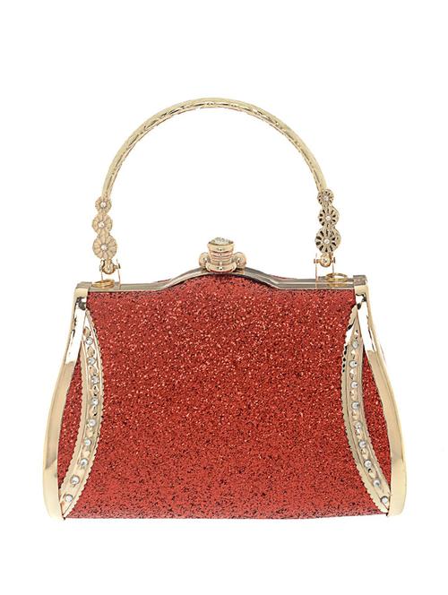 red satin clutch - 13341797 - Standard Image - 1