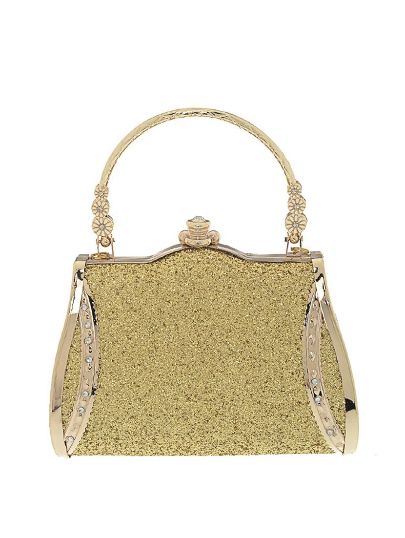 gold satin clutch - 13341798 - Zoom Image - 1