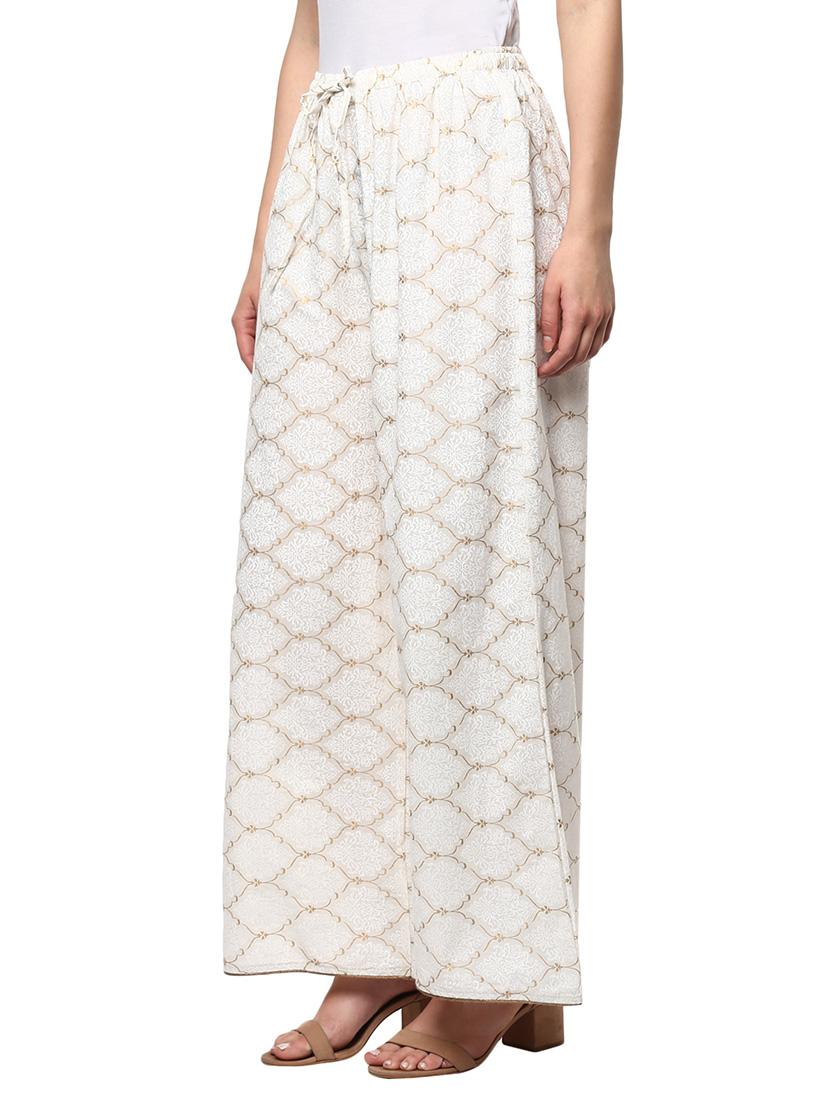 white cotton palazzo - 13342541 - Zoom Image - 2