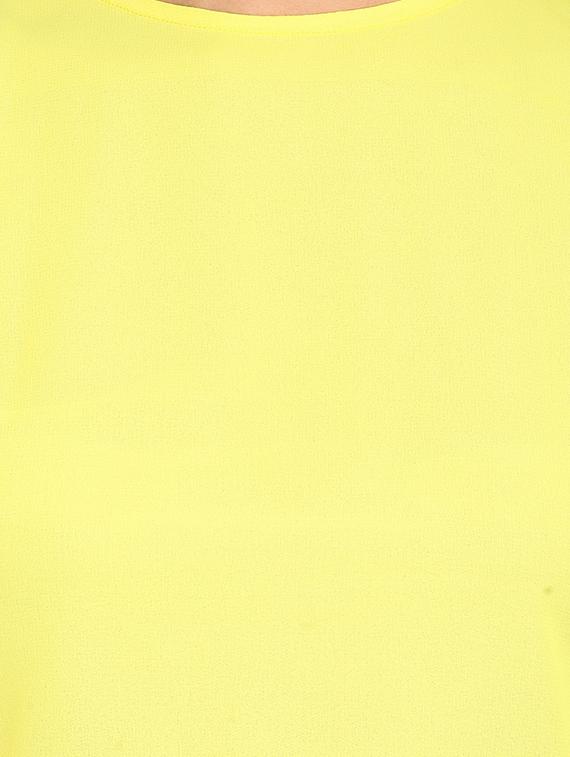 mellow yellow solid crop top - 13343165 - Zoom Image - 4