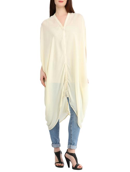 yellow solid tunic - 13344840 - Standard Image - 1