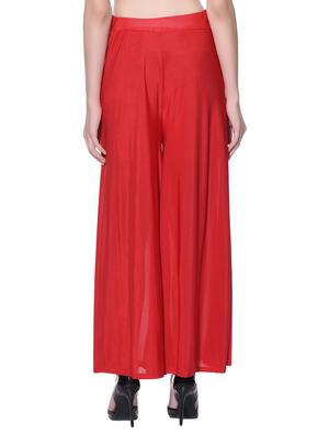 solid red palazzo - 13345338 - Standard Image - 3