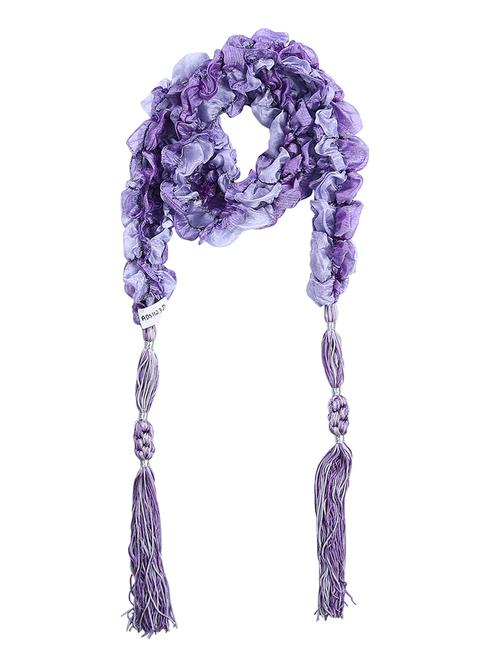 purple silk blend scarf - 13348661 - Standard Image - 1