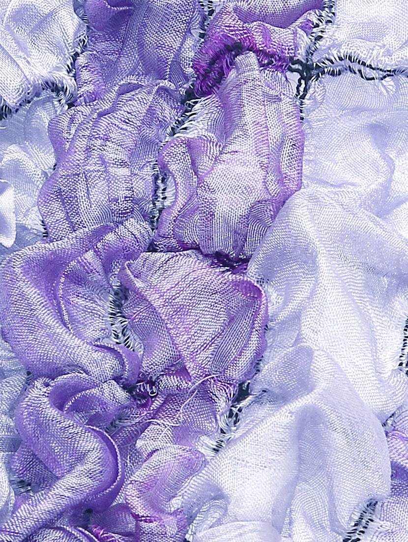purple silk blend scarf - 13348661 - Zoom Image - 3