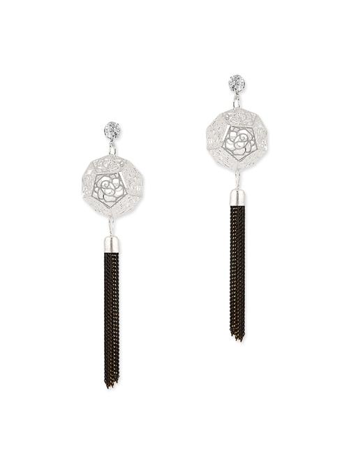 multi colored brass drop earrings - 13355849 - Standard Image - 1