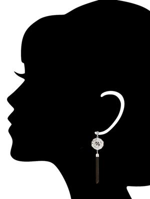 multi colored brass drop earrings - 13355849 - Standard Image - 3