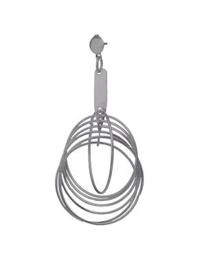 grey brass drop earrings - 13355878 - Standard Image - 2