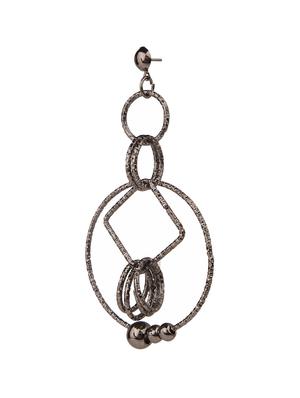 grey brass drop earrings - 13355894 - Standard Image - 2
