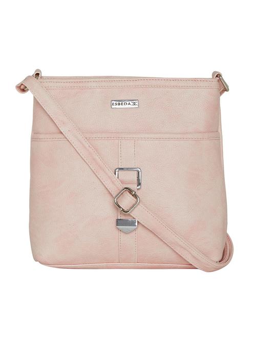 pink leatherette sling bag - 13356225 - Standard Image - 1