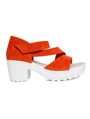 orange ankle strap sandal - 13357426 - Standard Image - 2