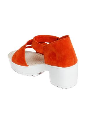 orange ankle strap sandal - 13357426 - Standard Image - 3