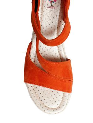 orange ankle strap sandal - 13357426 - Standard Image - 4