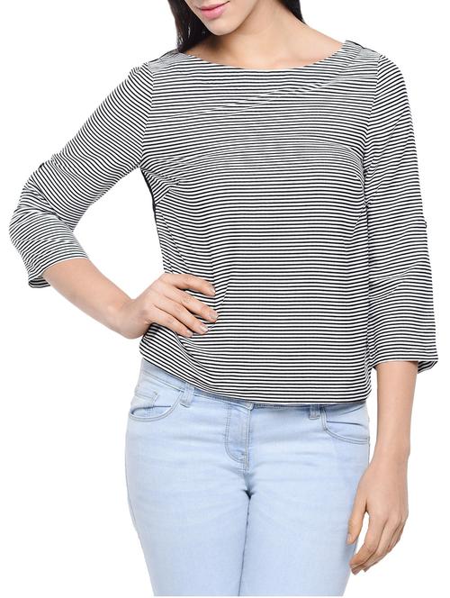 black striped regular top - 13357588 - Standard Image - 1