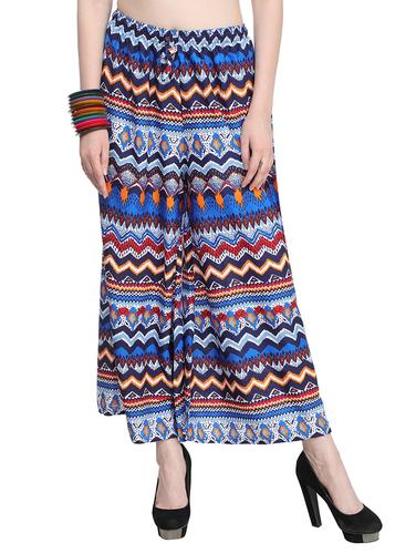 multi colored crepe crepe palazzo - 13357605 - Very Small Image - 1