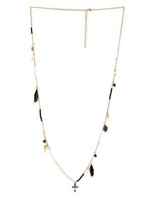black metal tassel necklace - 13358670 - Standard Image - 2