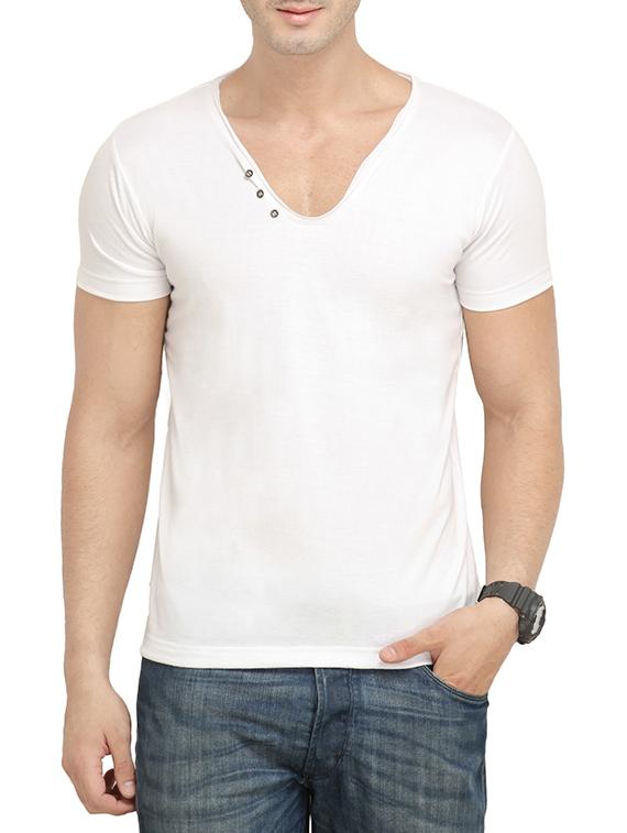 brown white set of 2 cotton t-shirt - 13368695 - Zoom Image - 2