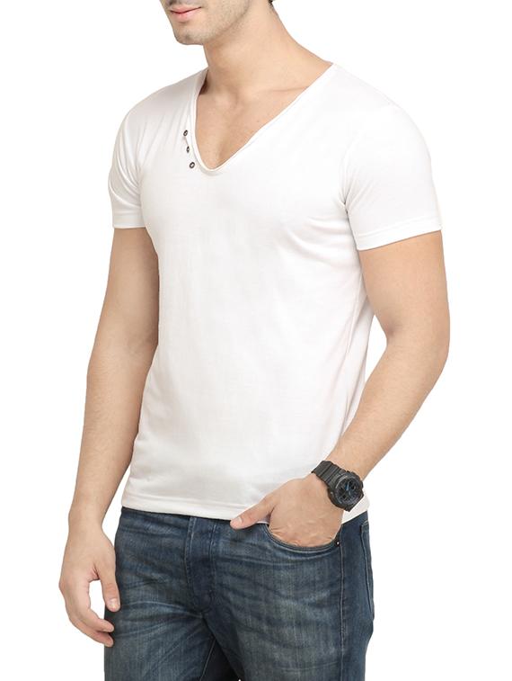 brown white set of 2 cotton t-shirt - 13368695 - Zoom Image - 3