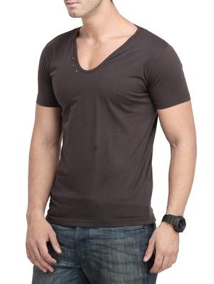 brown cotton tshirt - 13368702 - Standard Image - 2