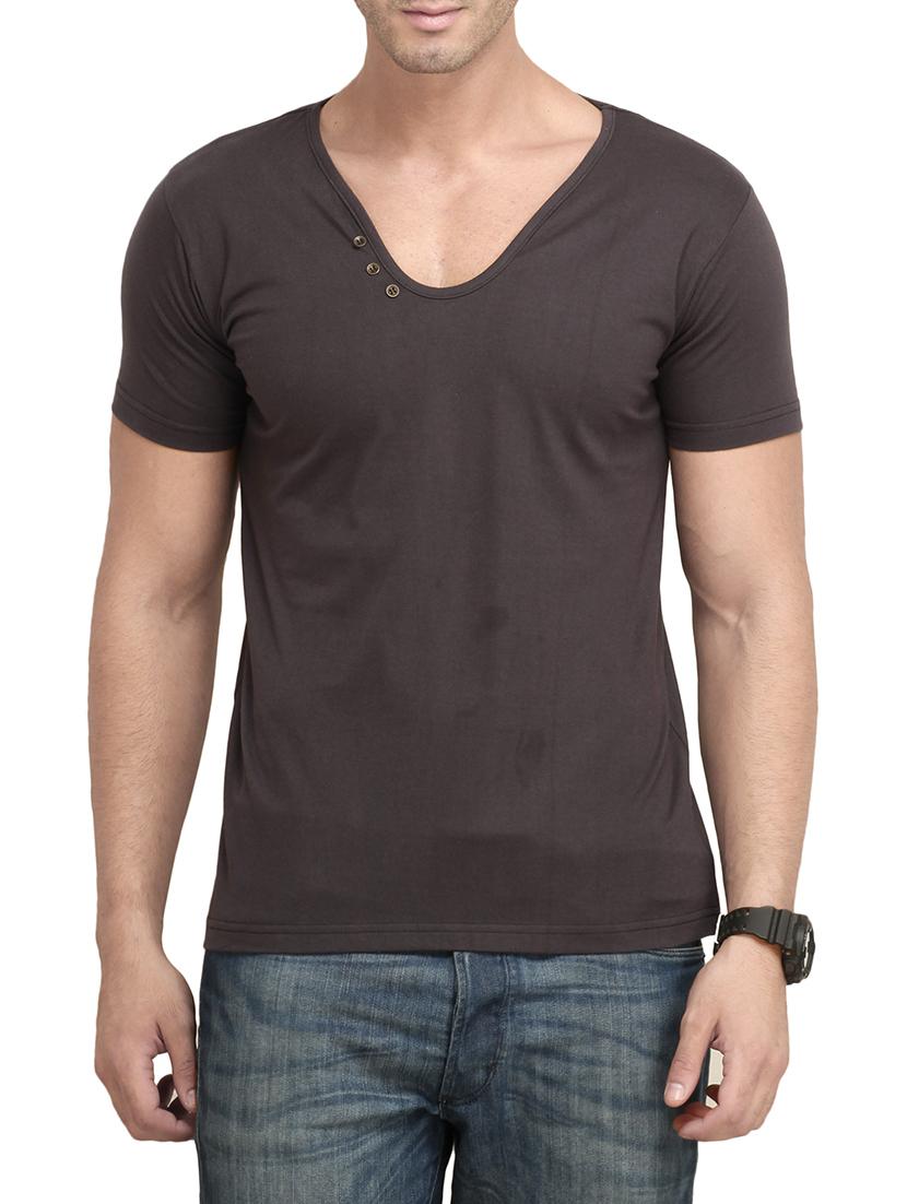 brown cotton tshirt - 13368702 - Zoom Image - 1