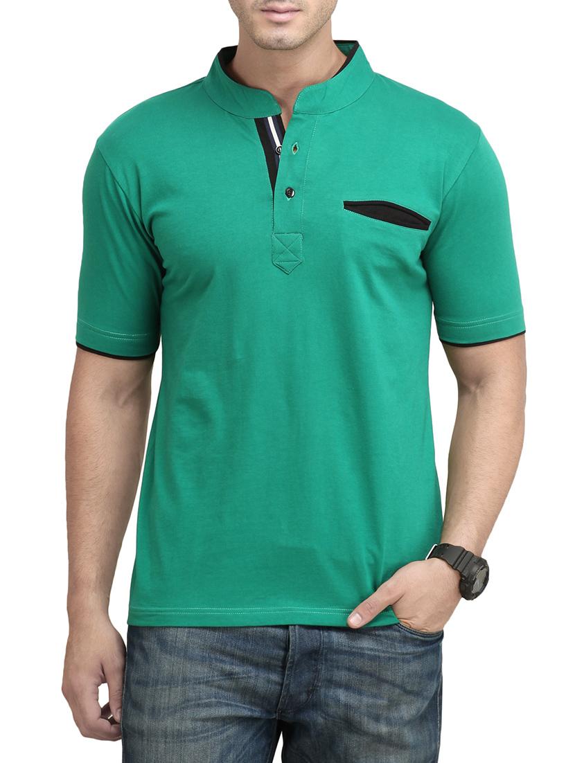 green cotton pocket tees tshirt - 13368703 - Zoom Image - 1