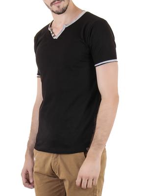 black cotton tshirt - 13368710 - Standard Image - 2