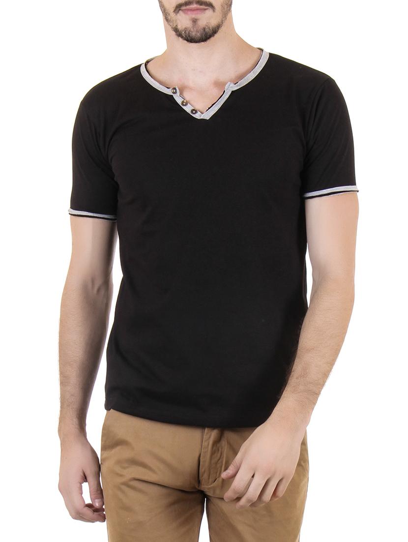 black cotton tshirt - 13368710 - Zoom Image - 1